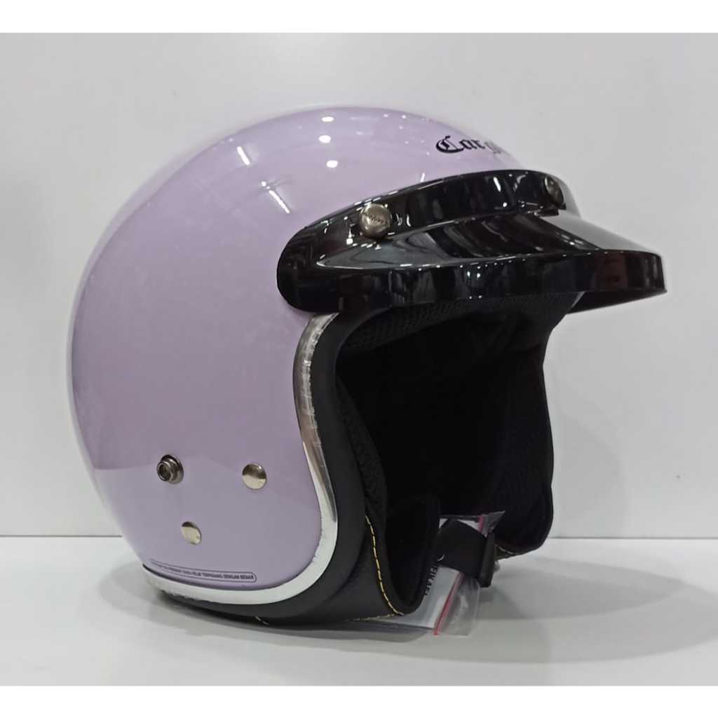 HELM CARGLOSS CFM 2 SOLID LIST CRHOME LILAC / UNGU