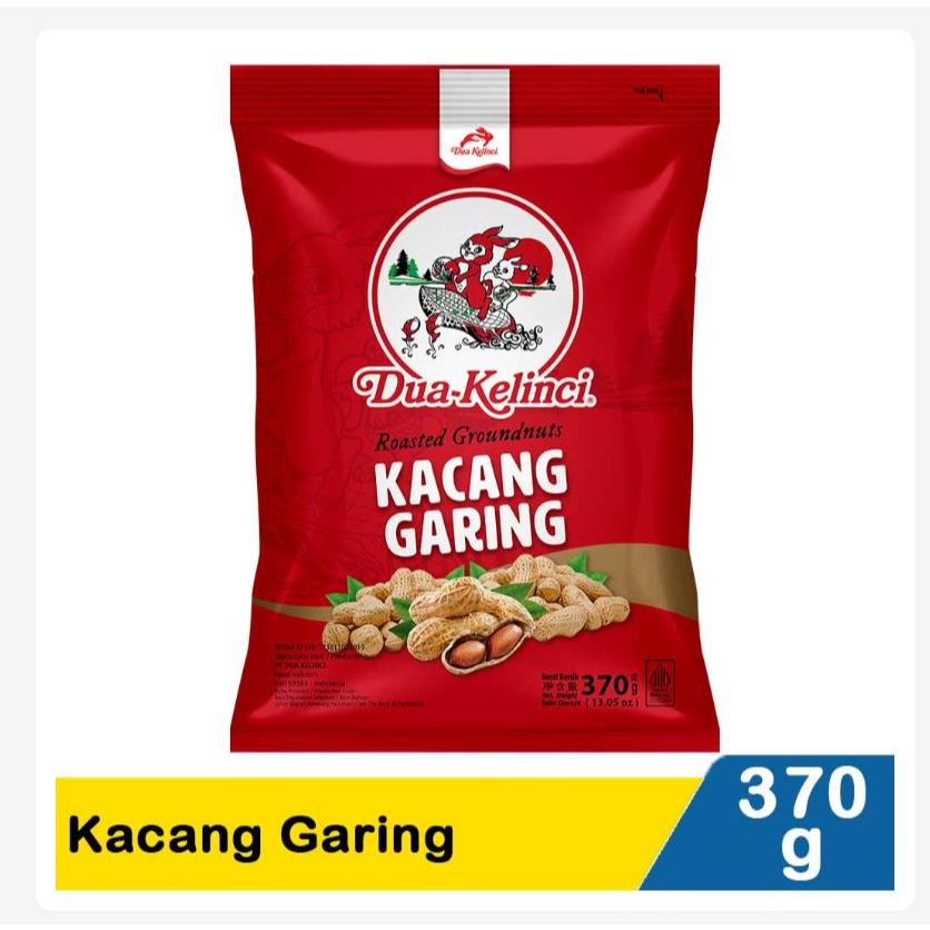 

Dua Kelinci Kacang Kulit Garing 370 gr