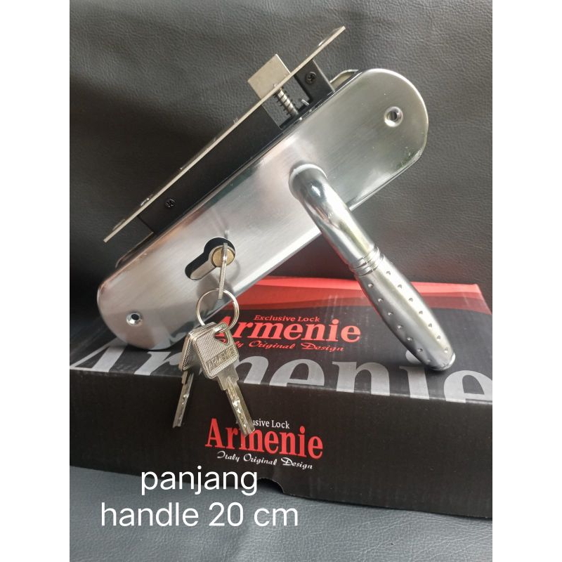 Armenie Kunci pintu rumah 1 set ukuran tanggung/medium gagang kunci handel pintu lengkap