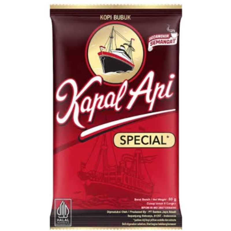 

Kopi Kapal api 60gr kopi bubuk special