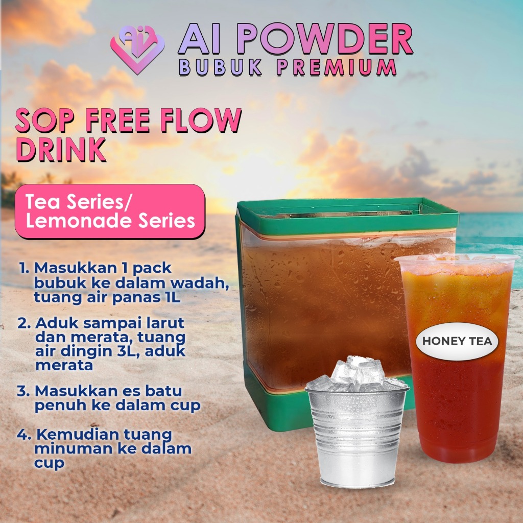 

Lychee Tea Bubuk Minuman Premium Instan 1Kg