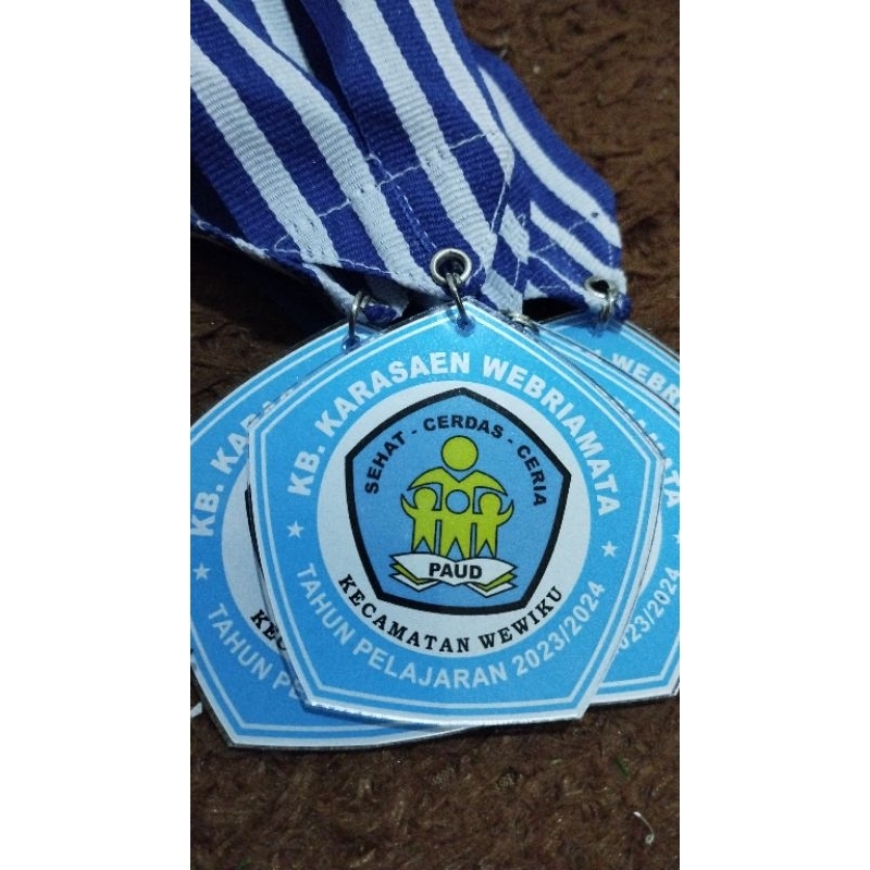 Medali Akrilik, Medali Akrilik, Medali Wisuda, Medali Kelulusan, Medali Murah, Medali 2 sisi, 2 muka