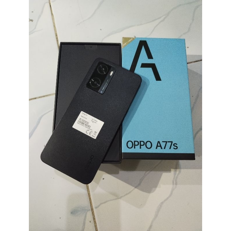 Oppo a77s ram 8 128gb black resmi Oppo bukan refurbish
