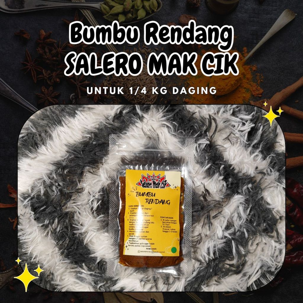 

SALEROMAKCIK Bumbu Rendang Untuk 1/4 kg daging/ayam FROZEN FOOD PACKING VACUUM