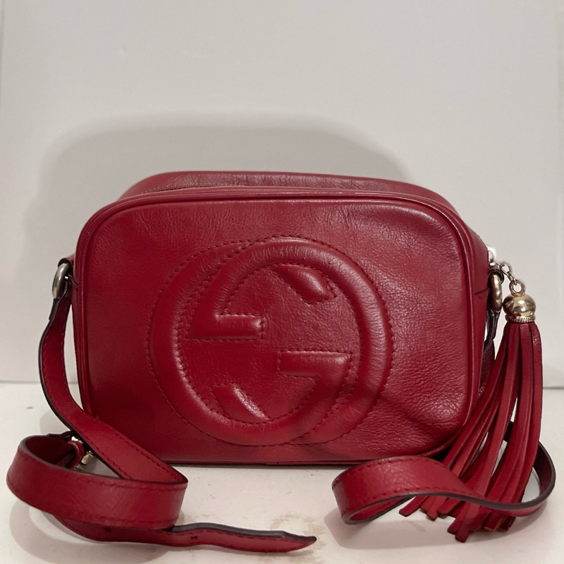 Tas Wanita Preloved GC Soho Merah Camera Bag