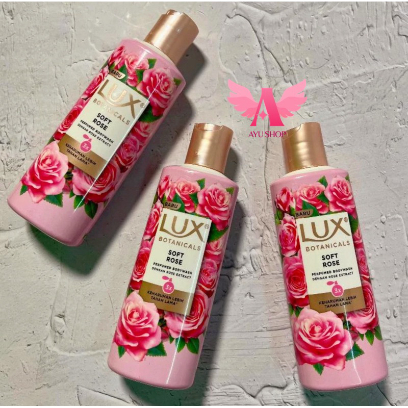 Sabun Mandi Lux Botanicals Soft Rose Body Wash (Soft Skin) Kemasan Botol 100mL | Sabun Cair Lux Untu