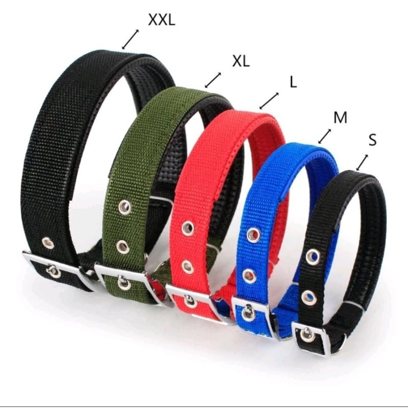 Dog Leash Pet Collar Dog and Cat Tali Kalung Anjing Kucing Bahan Nylon Tebal