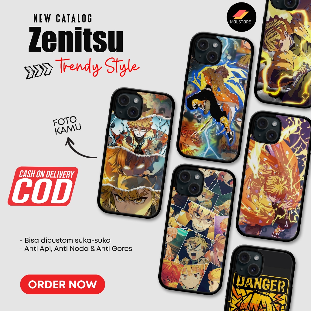 zenitsu softcase glass untuk iph0ne, s4msung, viv0, 0pp0, r3alm3, r3dmi, p0co, infin1x, xia0mi