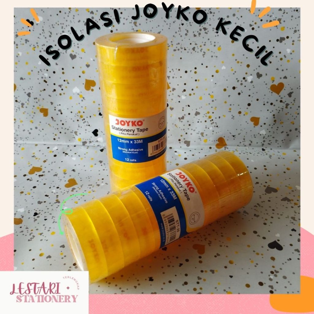 

Isolasi Bening Joyko | Selotip Bening Kecil Joyko | Lestari Stationery