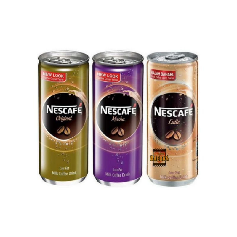 

Nescafe Can Coffe Original Latte Mocha - Netto 240 ml