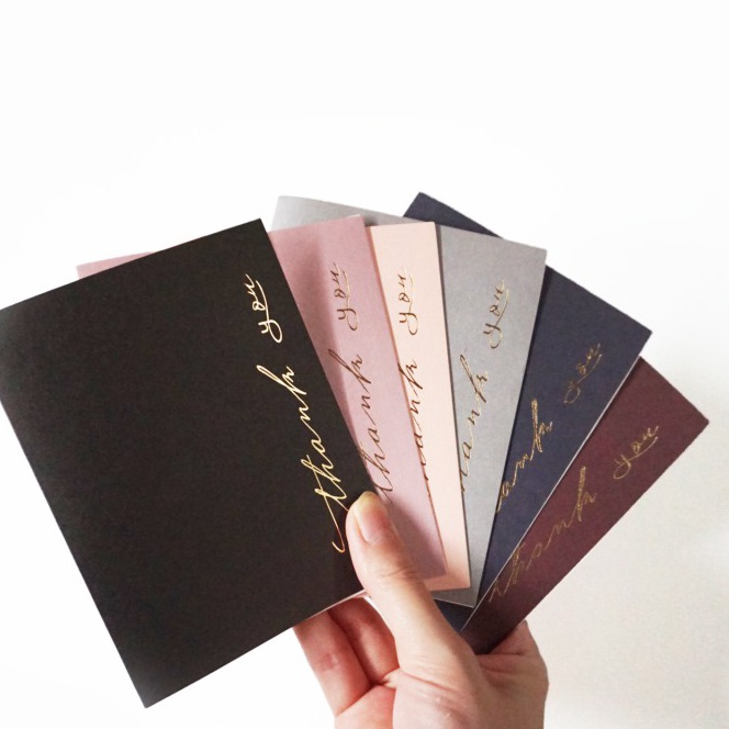 

HJ6 1 PACK ISI 6 Kartu Ucapan terima kasih kosong blank thank you card serba guna untuk guru orang tua