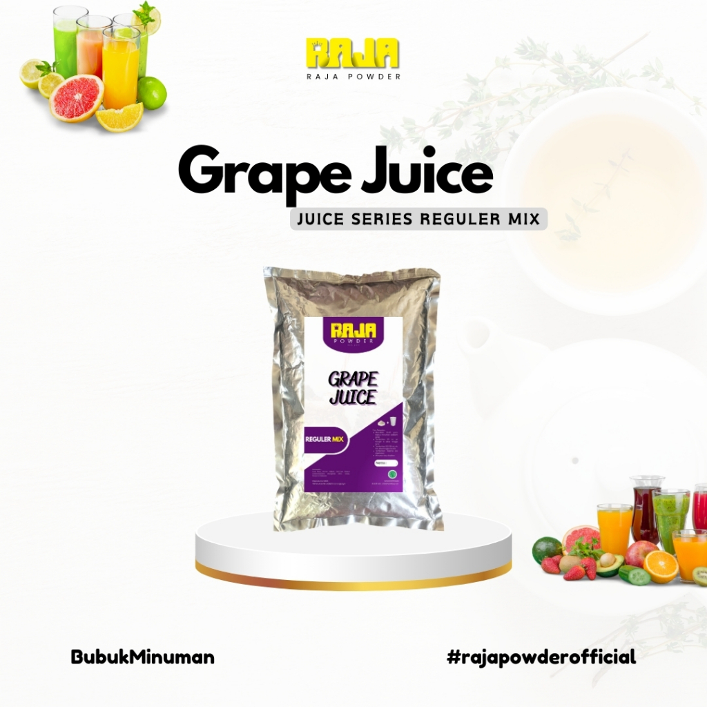 

Bubuk Jus Buah Anggur Bubuk Minuman Grape Juice Powder 1000 gram