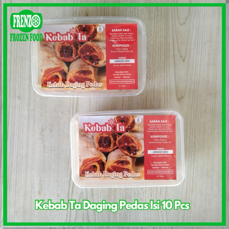

Kebab Ta Daging Pedas Isi 10 Pcs