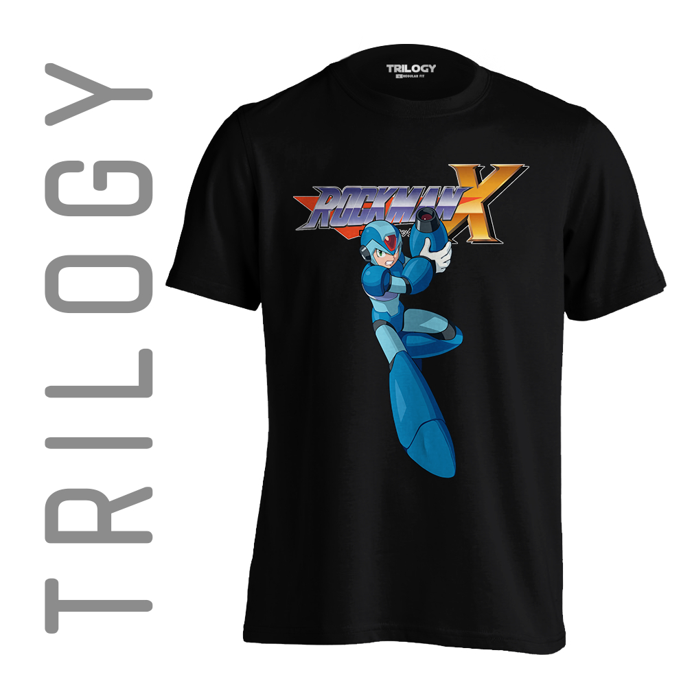 TRILOGY TRF 0327 - Kaos Mega Man Megaman Rockman X - Game Classic Retro Vintage T-shirt Tshirt