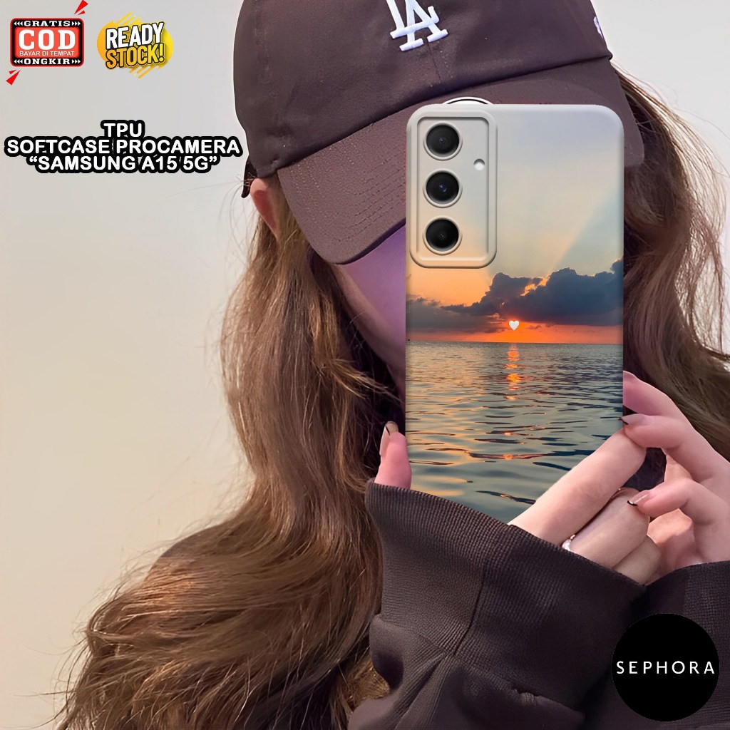 Case Samsung A15 5G Terbaru - Sephora - Fashion Case Aesthetic - Softcase Samsung A15 5G - Case Pro 