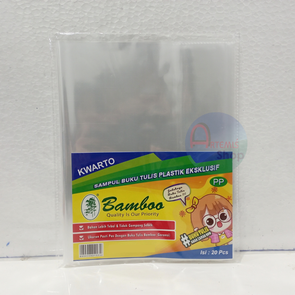 

Sampul Buku Plastik Kwarto Kuarto / Kecil BAMBOO