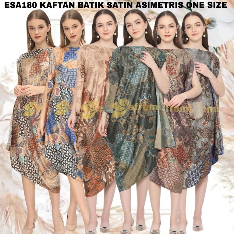 ESA180 KAFTAN MODERN/BATIK KAFTAN EFREMI ASIMETRIS/BAJU BATIK MODERN
