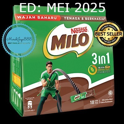 

Milo 3 in 1 Sachet 18 Stick Malaysia