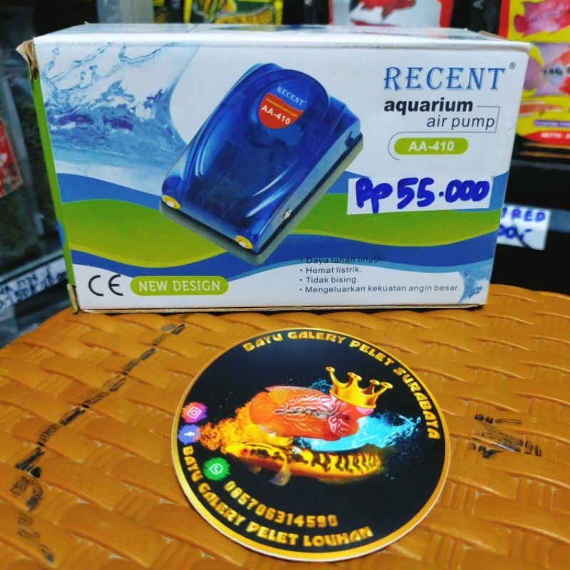 Air Pump Aerator 2 lubang Merek Recent dan Takari