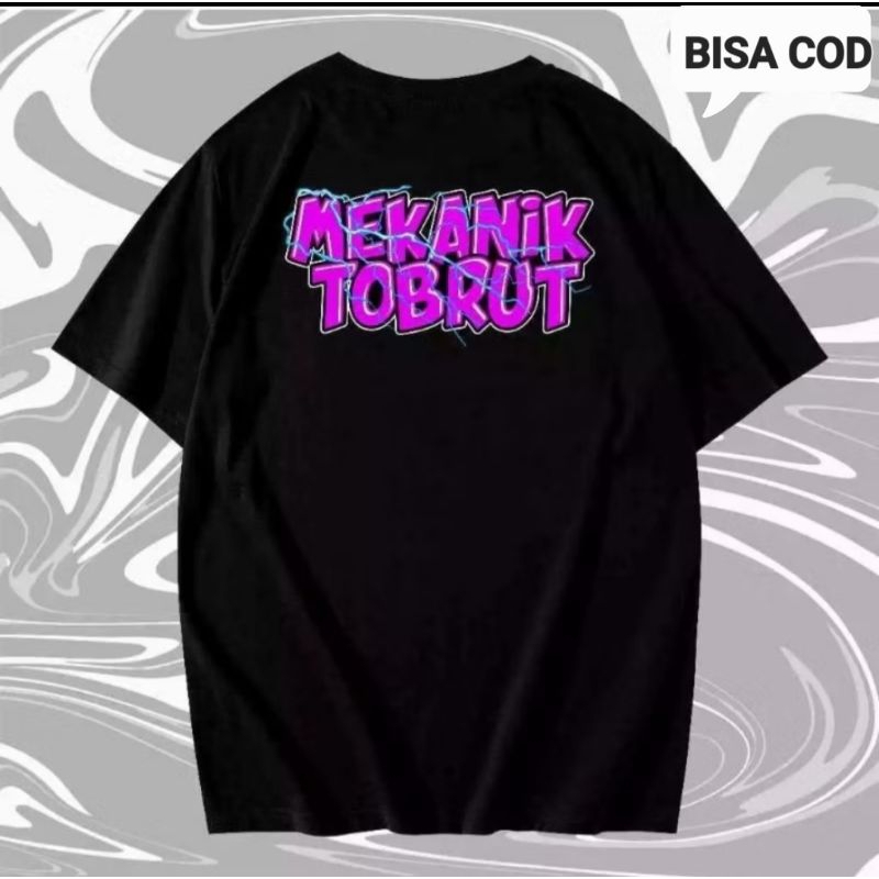 KAOS BAHAN KATUN MEKANIK TOBRUT | TSHIRT DISTRO VIRAL KAOS TOBRUT YANG LAGI VIRAL