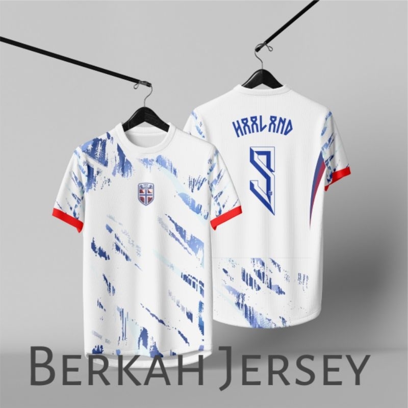 Jersey Norwegia Away 2024 Free Nama dan Nomor Fullprinting