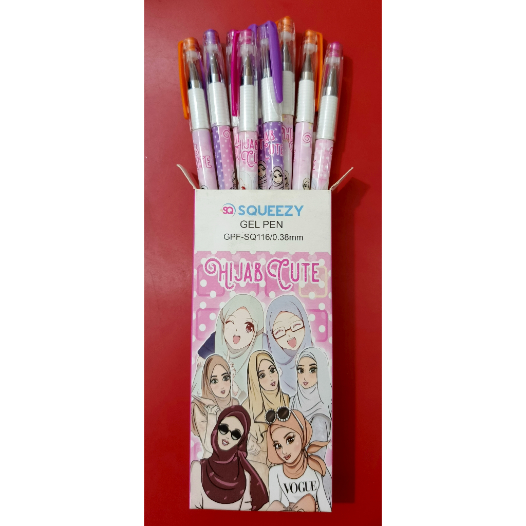 

Squeezy Gel Pen Hijab Cute 0.38mm