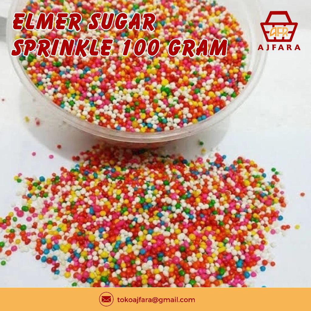 

Elmer Sugar Sprinkle Warna Warni Kemasan 100g