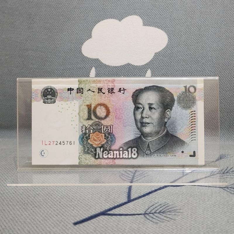 Akrilik Tempat Uang Pajangan Hiasan China 10 Yuan