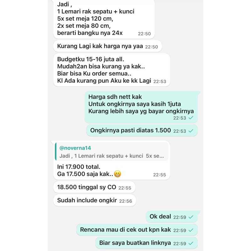 Link Paket Pesanan Furniture Jepara Set Meja Makan Jati Retro Scandinavian dan Lemari Rotan