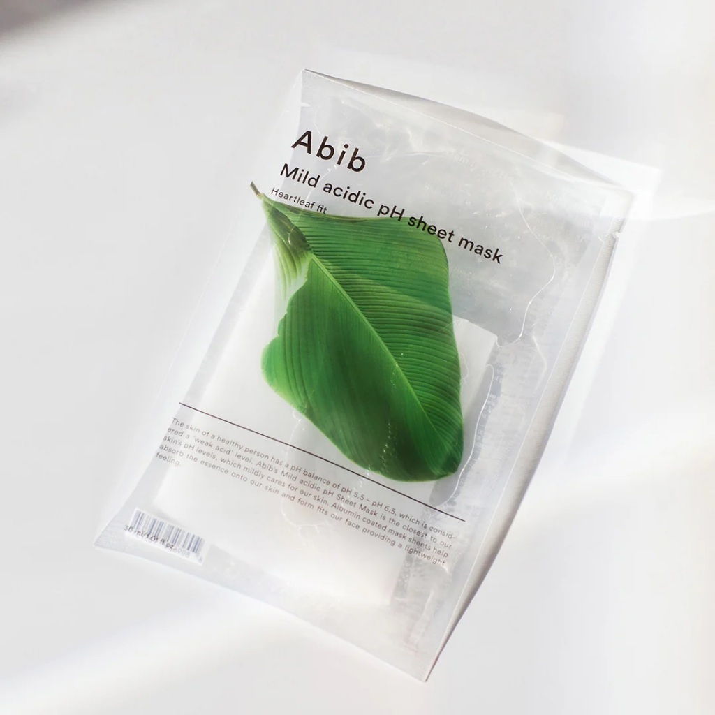 Abib Mild Acidic pH Sheet Mask Heartleaf Fit