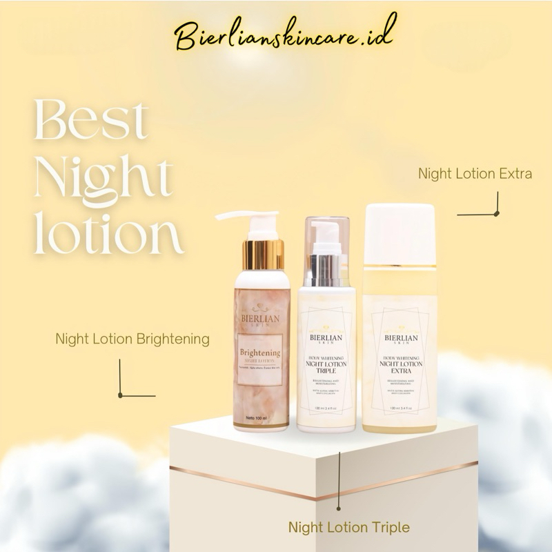 BIERLIAN HANDBODY MALAM BODY LOTION WHITENING Bierlian Night Lotion/HB Pemutih Bierlian