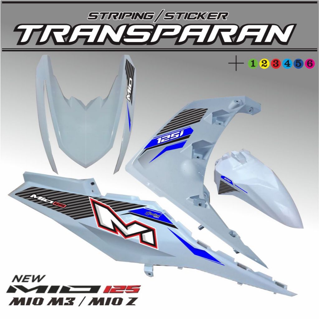 STRIPING MIO M3 125 / MIO Z 125 VARIASI TRANSFARAN / STRIPING MIO M3