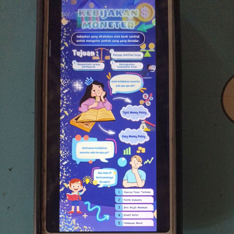 Template Infografis Keuangan Kebijakan Moneter