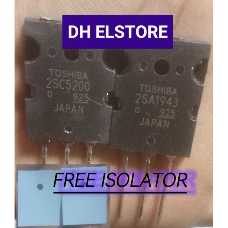 TRANSISTOR TOSHIBA 2SC5200 2SC1943 TRANSISTOR THOSIBA TR FINAL TOSHIBA LOT 925 ORIGINAL