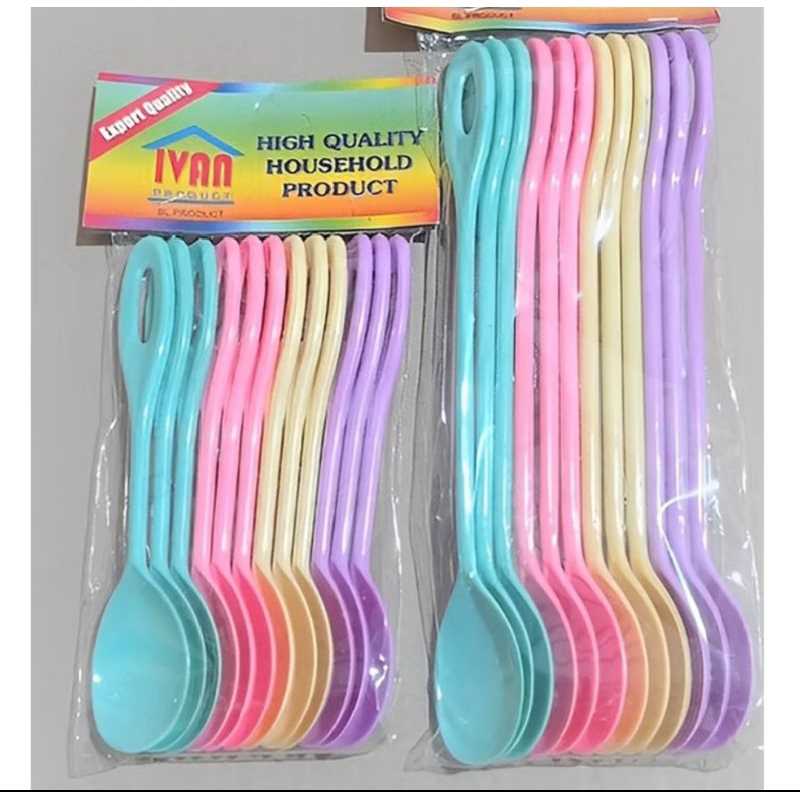 Sendok Es Plastik/Sendok Es Panjang/Sendok teh/Sendok IVAN LUSINAN