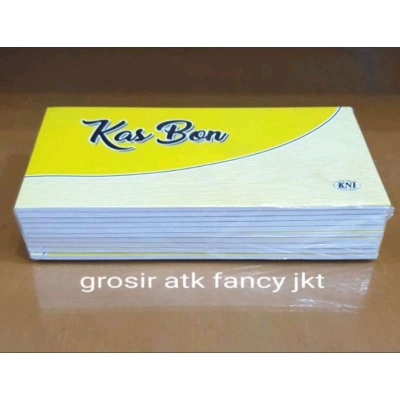

( 10 buku ) Buku Nota Catatan Bukti Kas Bon KNI ( 20 cm x 10 cm )