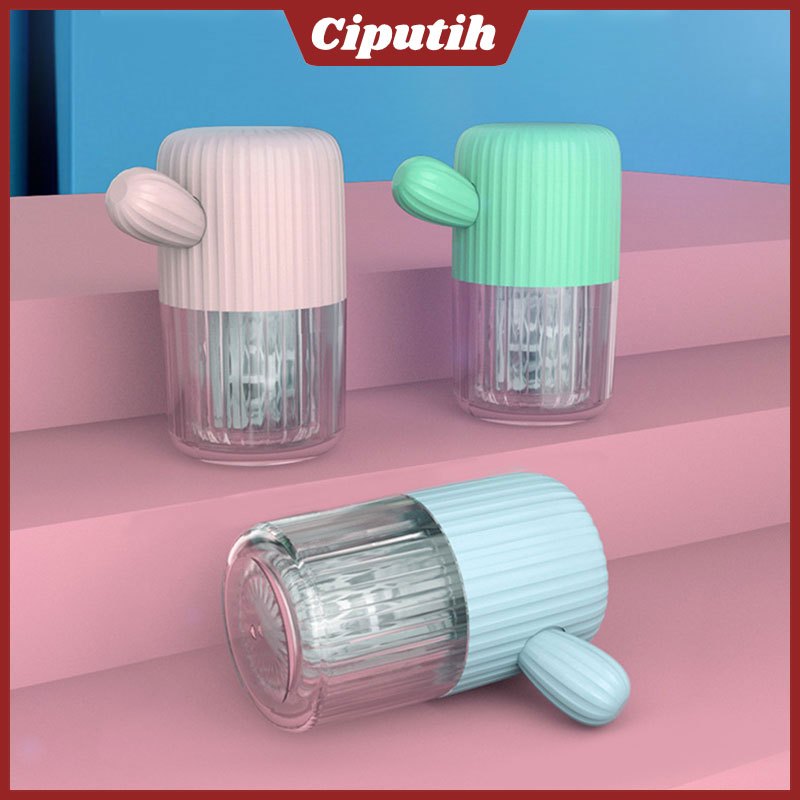 MLKU Alat Pembersih Softlens Steamer Manual Secara Diputar Motif Kaktus (Tali Penarik) Pencuci