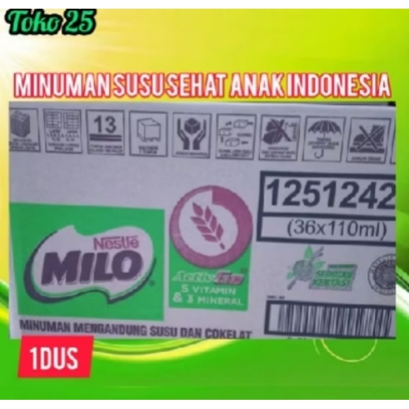 

Milo Susu Kotak 36×110ml Dus