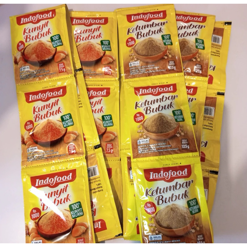 

Indofood Ketumbar Bubuk Kunyit Bubuk Sachet