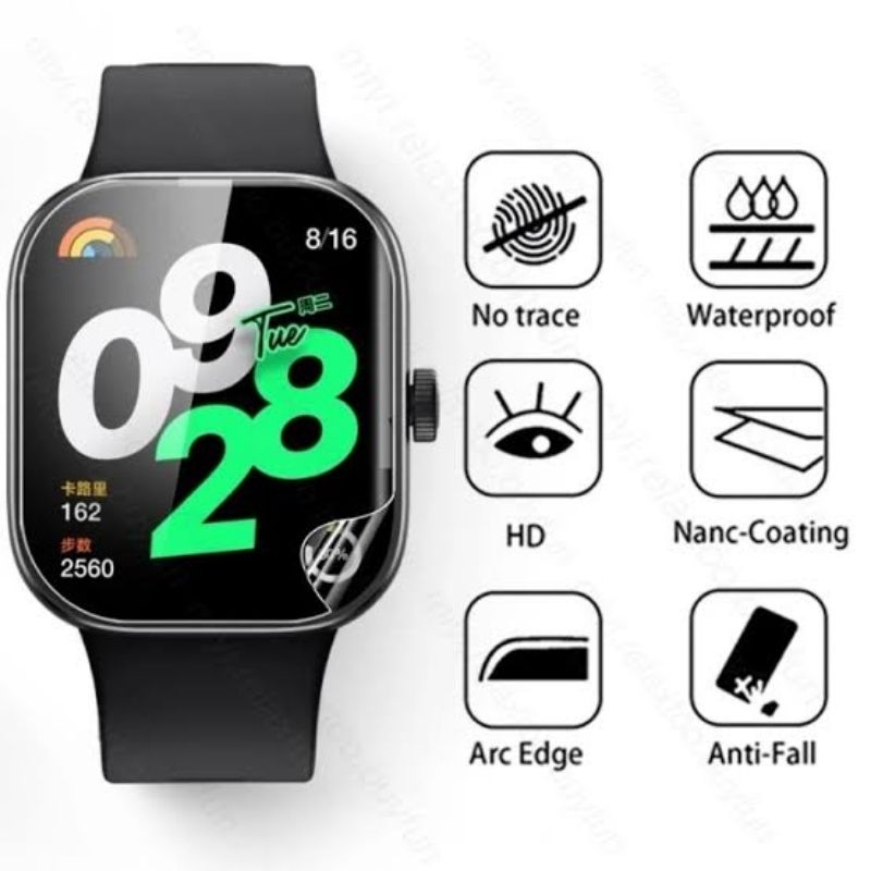 HIDROGEL REDMI WATCH/REDMI WATCH2/REDMI WATCH3/REDMI WATCH4/REDMI WATCH3 AKTIF/PELINDUNG LAYAR JELLY