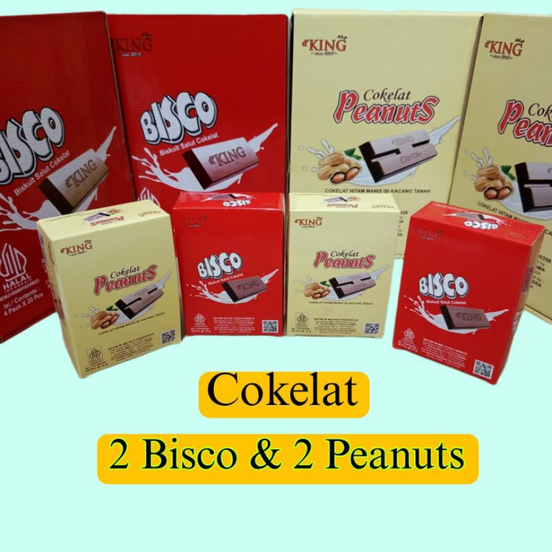 

d'KING Coklat Peanuts 2 pack mix Cokelat Peanuts 2 pack Coklat Hitam Manis