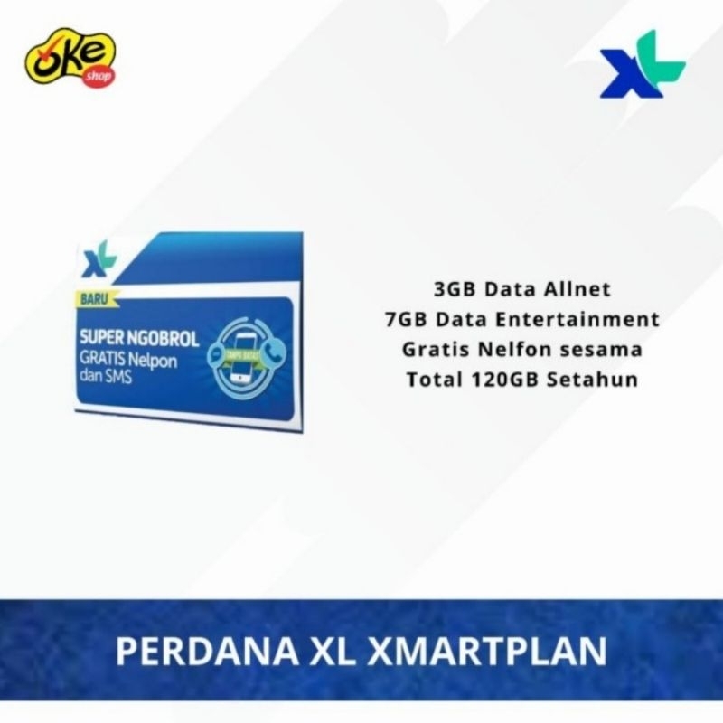Kartu Pedana XL Xmartplan 120GB 1 Tahun