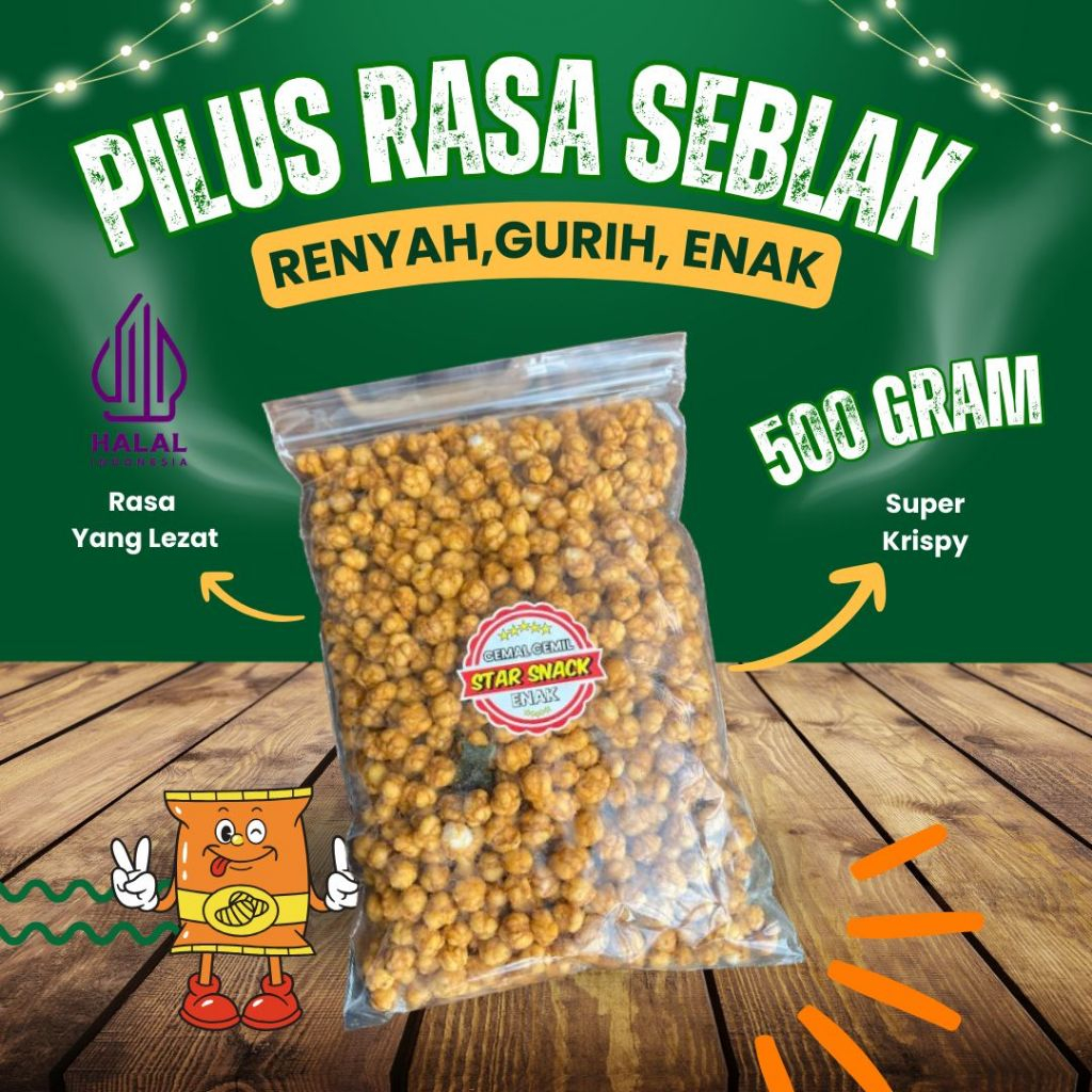 

Pilus Rasa Seblak starsnack cemal cemil - Cemilan Pedas Favorit