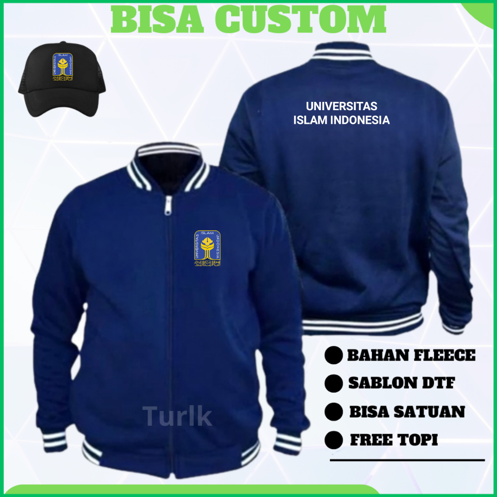 Jaket UII jaket Universitas Islam Indonesia Varsity Custom