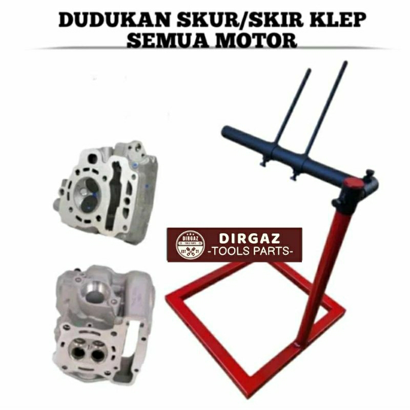 Dudukan skir skur klep stand skir klep universal semua motor