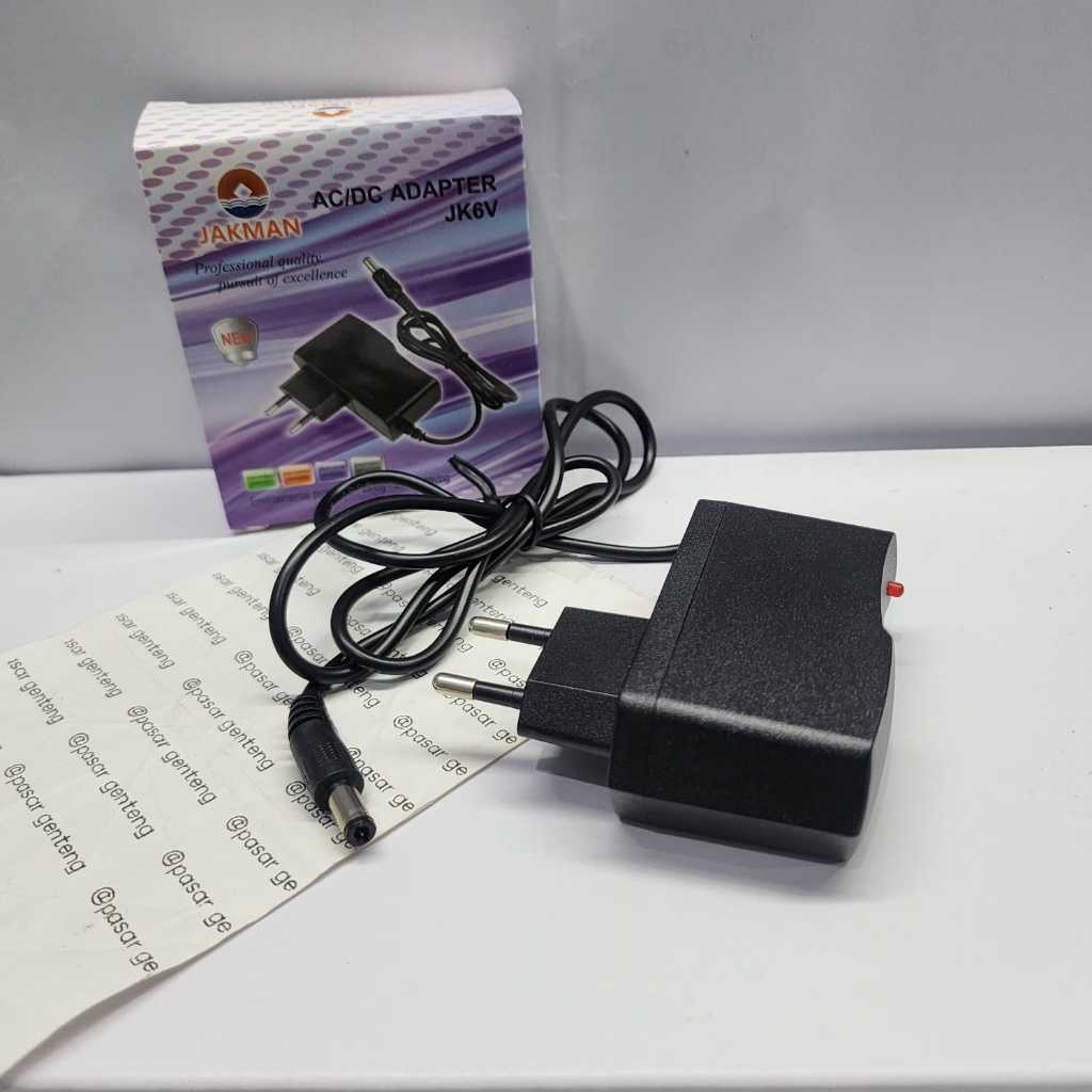 charger adaptor 6v dc utk spectra tipe Q ,  mesin jahit portable , 5.5x2.1mm