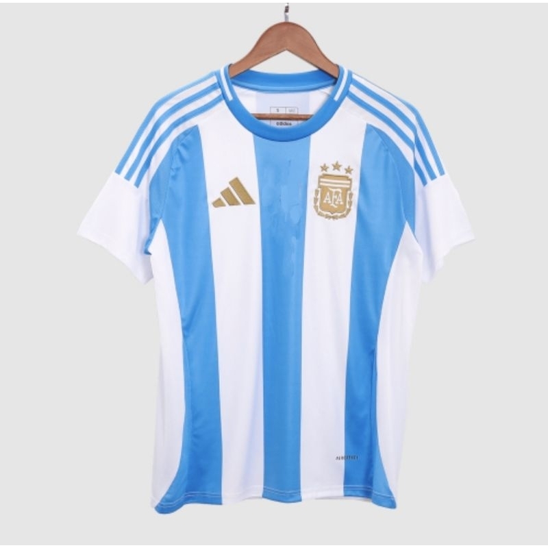 jersey bola argentina home copa 2024