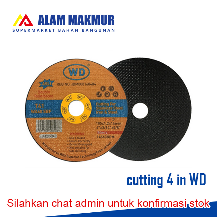 Mata gerinda potong 4" WD Tipis - Tricraft 4/ cutting wd
