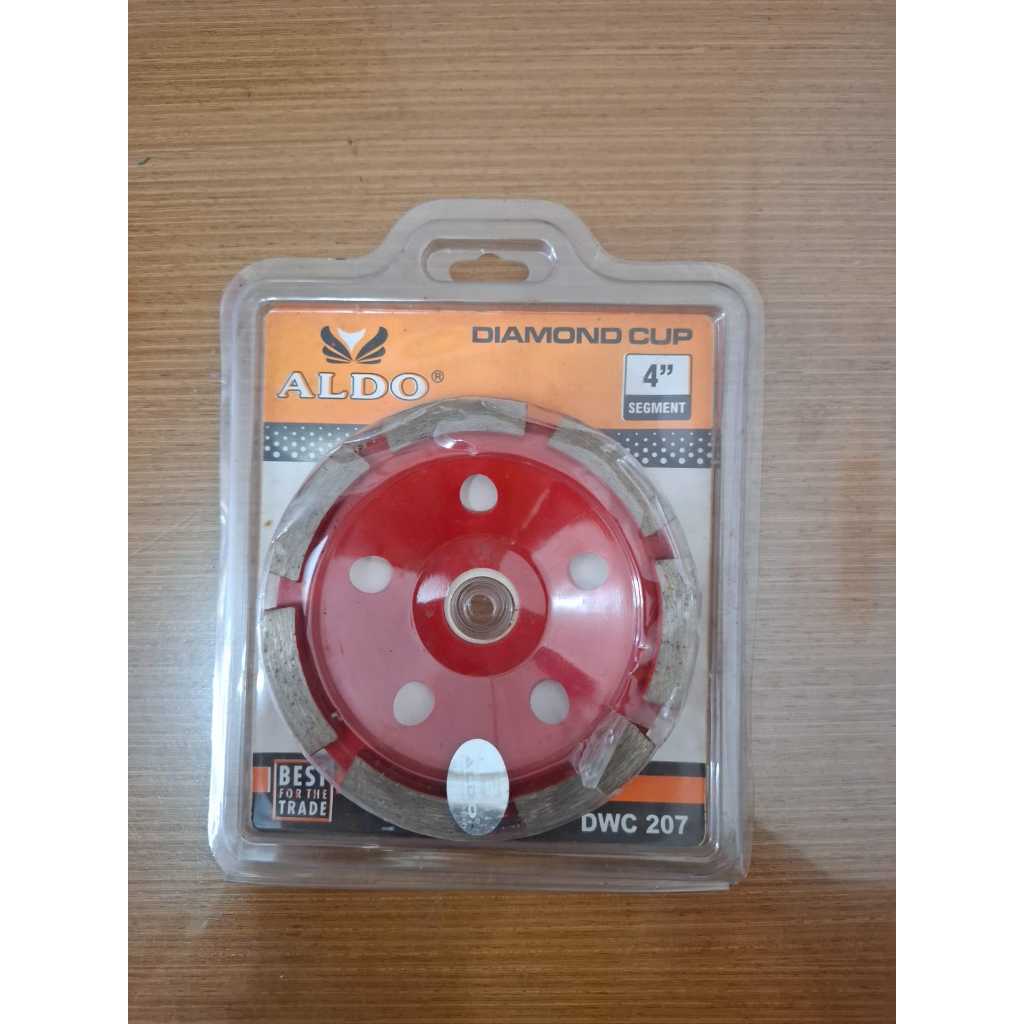 ALDO 207 Diamond Cup 4" Grinding Wheel Cyclone / Batu Asah Sudutan Keramik Aldo 4"