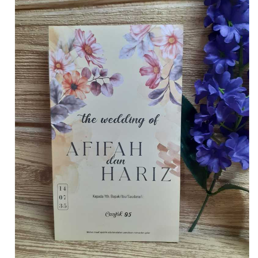 Cetak Undangan Cantik 95 Murah